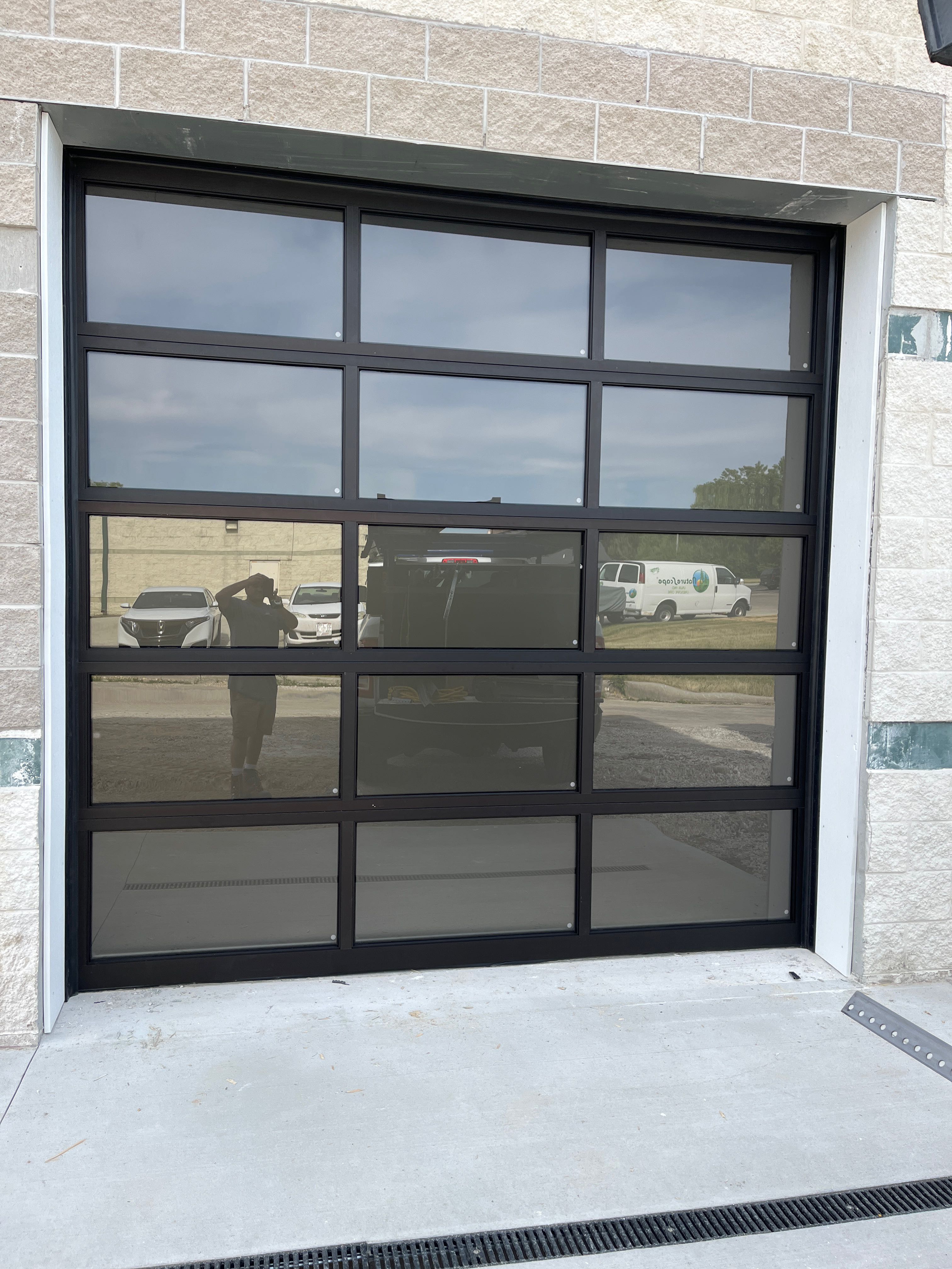 Commercial garage door install