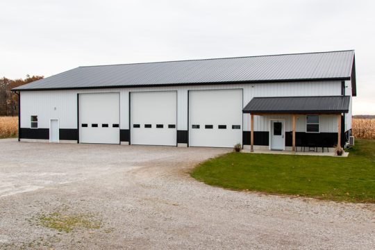 Commercial garage doors with windows